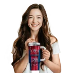 customized liberty flames hexagon armor red curved tumbler best selling.webp