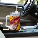 customized louisiana monroe warhawks arrow burst red curved tumbler best selling.webp