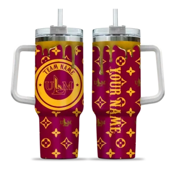 customized louisiana monroe warhawks bullseye drips red curved tumbler best selling.webp