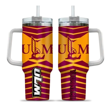 customized louisiana monroe warhawks chevron layers red curved tumbler best selling.webp