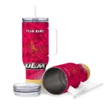 customized louisiana monroe warhawks geometric prism red curved tumbler best selling.webp