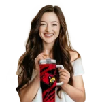 customized louisville cardinals claw cut red black curved tumbler best selling.webp