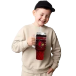 customized louisville cardinals hex texture red curved tumbler best selling.webp