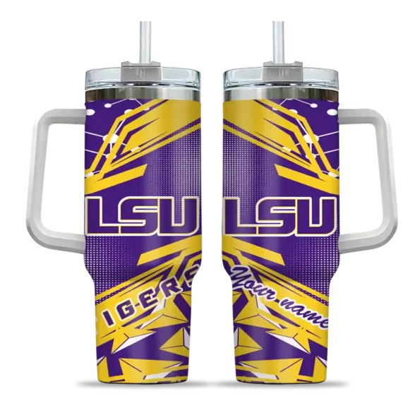 customized lsu tigers abstract paths purple curved tumbler best selling.webp