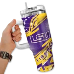customized lsu tigers abstract paths purple curved tumbler best selling.webp