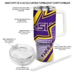 customized lsu tigers arrow burst purple curved tumbler best selling.webp