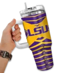 customized lsu tigers chevron layers purple curved tumbler best selling.webp