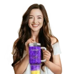 customized lsu tigers geometric prism purple curved tumbler best selling.webp