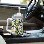 customized marquette golden eagles camo mashup blue white curved tumbler best selling.webp