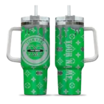 customized marshall thundering herd bullseye drips green curved tumbler best selling.webp