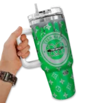 customized marshall thundering herd bullseye drips green curved tumbler best selling.webp