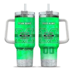 customized marshall thundering herd geometric prism green curved tumbler best selling.webp