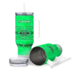 customized marshall thundering herd geometric prism green curved tumbler best selling.webp