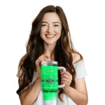 customized marshall thundering herd geometric prism green curved tumbler best selling.webp