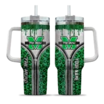customized marshall thundering herd leopard zipper green curved tumbler best selling.webp