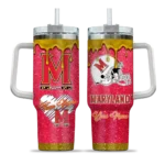 customized maryland terrapins heart helmet motif red curved tumbler best selling.webp