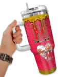 customized maryland terrapins heart helmet motif red curved tumbler best selling.webp