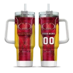 customized maryland terrapins hexagon armor red curved tumbler best selling.webp