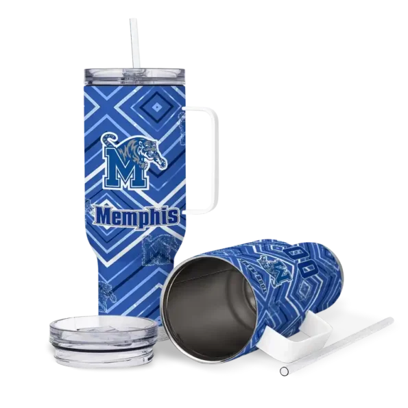 customized memphis tigers bold diamonds blue curved tumbler high quality.webp