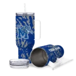 customized memphis tigers burst swirl blue curved tumbler best selling.webp