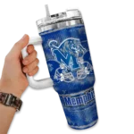 customized memphis tigers honey streaks blue curved tumbler best selling.webp