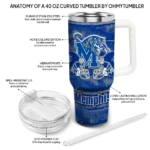 customized memphis tigers honey streaks blue curved tumbler best selling.webp