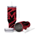 customized miami redhawks claw cut red black curved tumbler best selling.webp