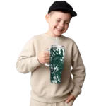 customized michigan state spartans burst swirl green curved tumbler best selling.webp