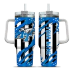 customized middle tennessee blue raiders claw cut blue black curved tumbler best selling.webp