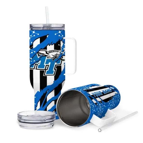 customized middle tennessee blue raiders claw cut blue black curved tumbler high quality.webp