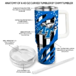 customized middle tennessee blue raiders claw cut blue black curved tumbler best selling.webp