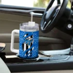 customized middle tennessee blue raiders claw cut blue black curved tumbler best selling.webp