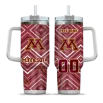 customized minnesota golden gophers bold diamonds maroon curved tumbler best selling.webp