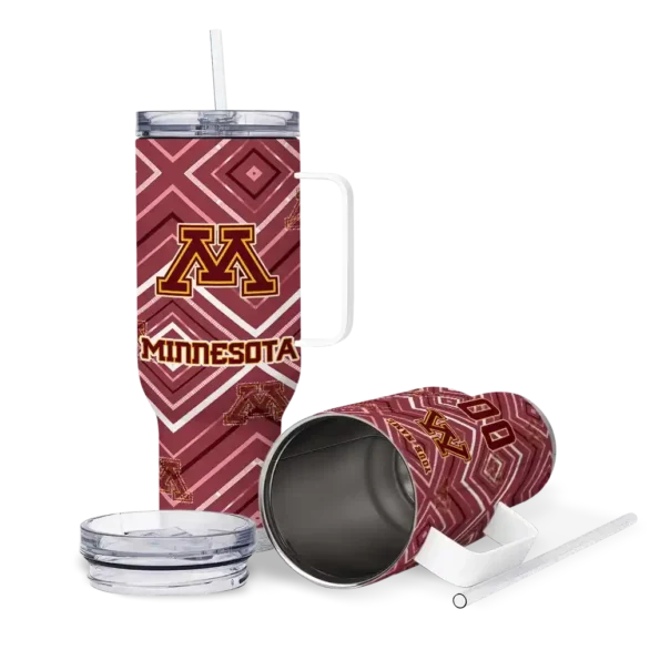 customized minnesota golden gophers bold diamonds maroon curved tumbler high quality.webp