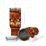 customized minnesota golden gophers honey streaks maroon curved tumbler best selling.webp