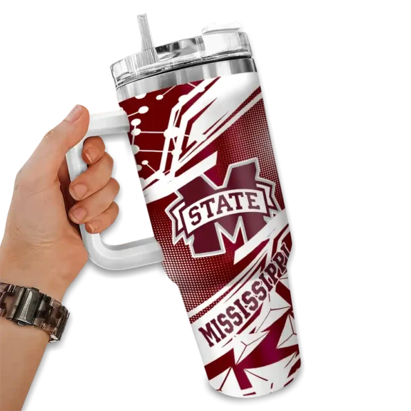 customized mississippi state bulldogs abstract paths maroon curved tumbler fashion forward.webp