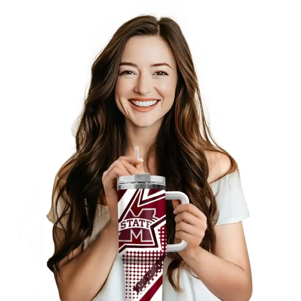 customized mississippi state bulldogs arrow burst maroon curved tumbler premium grade.webp