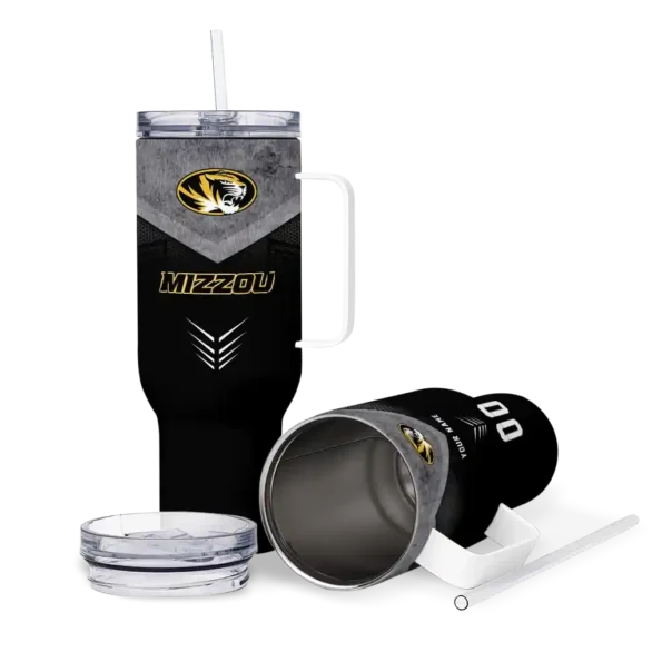 customized missouri tigers arrow armor black curved tumbler high quality.webp