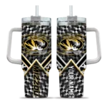 customized missouri tigers chevron angle black curved tumbler best selling.webp