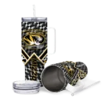 customized missouri tigers chevron angle black curved tumbler best selling.webp
