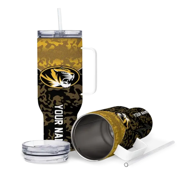 customized missouri tigers chevron stripe black curved tumbler high quality.webp