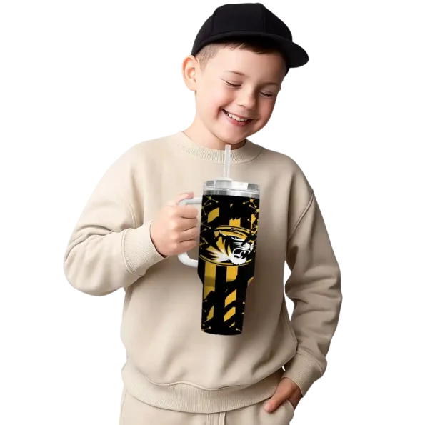 customized missouri tigers claw cut black curved tumbler latest model.webp