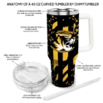 customized missouri tigers claw cut black curved tumbler best selling.webp