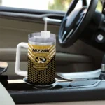 customized missouri tigers hex texture black curved tumbler best selling.webp