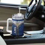 customized navy midshipmen leopard zipper blue curved tumbler best selling.webp
