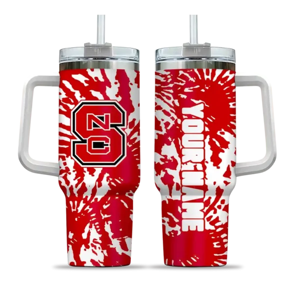customized nc state wolfpack burst swirl red curved tumbler best selling.webp