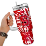 customized nc state wolfpack burst swirl red curved tumbler best selling.webp