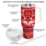customized nc state wolfpack honey streaks red curved tumbler best selling.webp