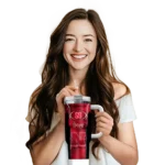 customized nebraska cornhuskers hexagon armor red curved tumbler best selling.webp