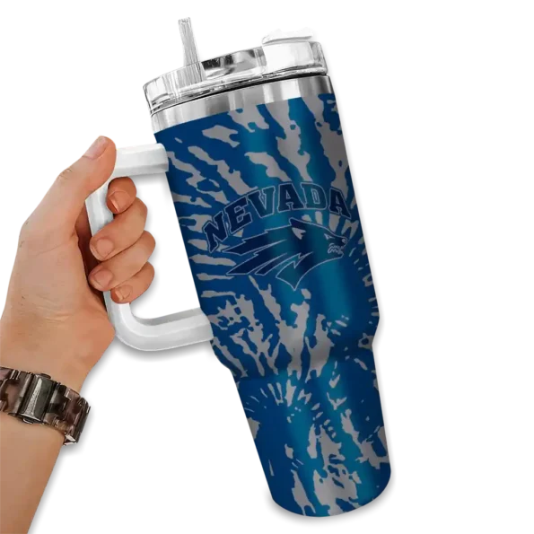customized nevada wolf pack burst swirl blue curved tumbler fashion forward.webp